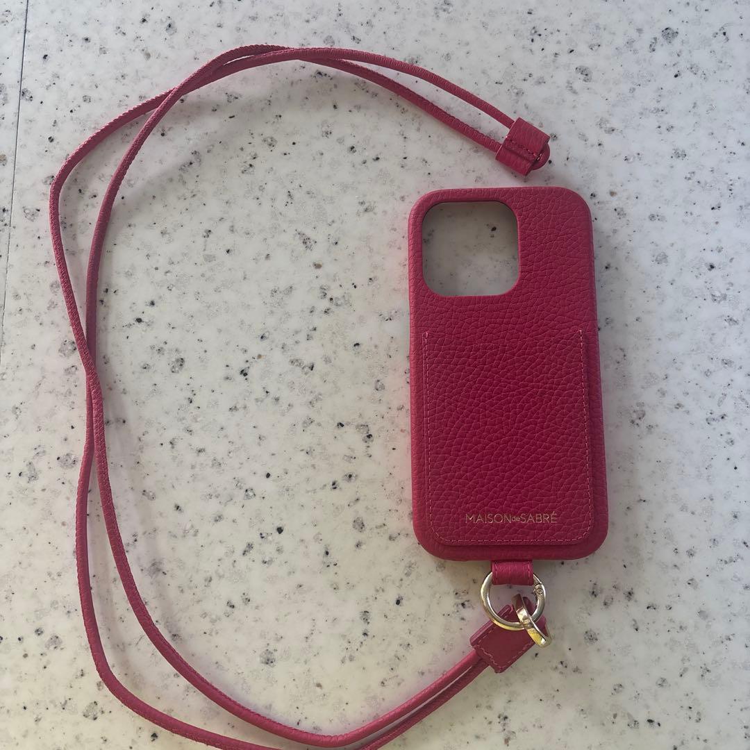 【美品】MAISON de SABRÉ iPhone 14 Pro ケース