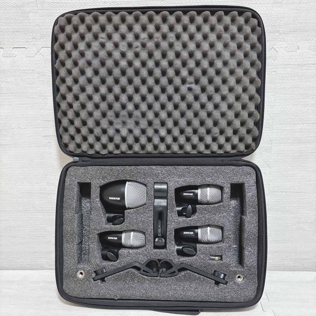 SHURE ドラム用マイクセット PGDMK4 PG52 1本PG56 3本