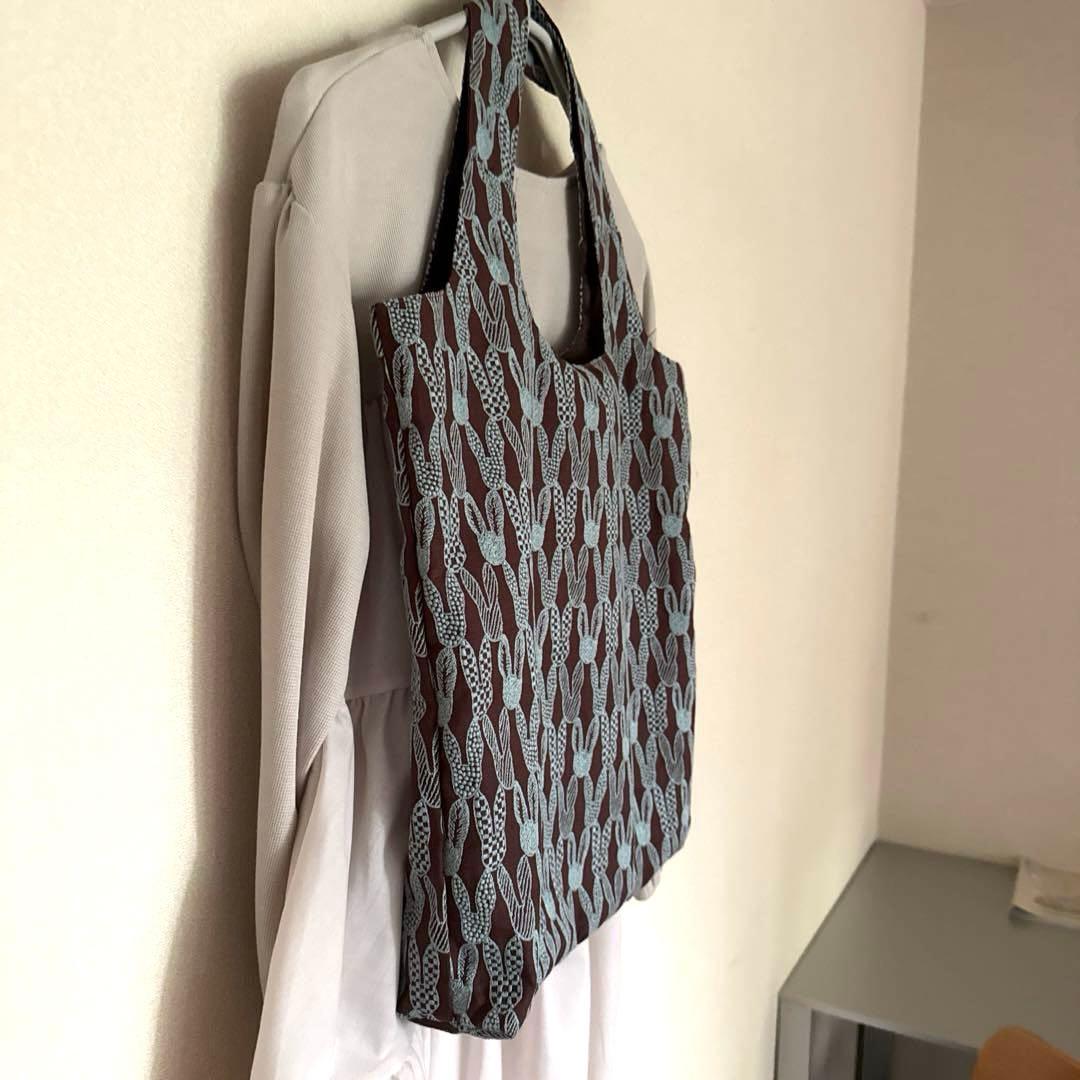 ハンドメイド　ミナペルホネン　ポンピア生地　トートバッグ