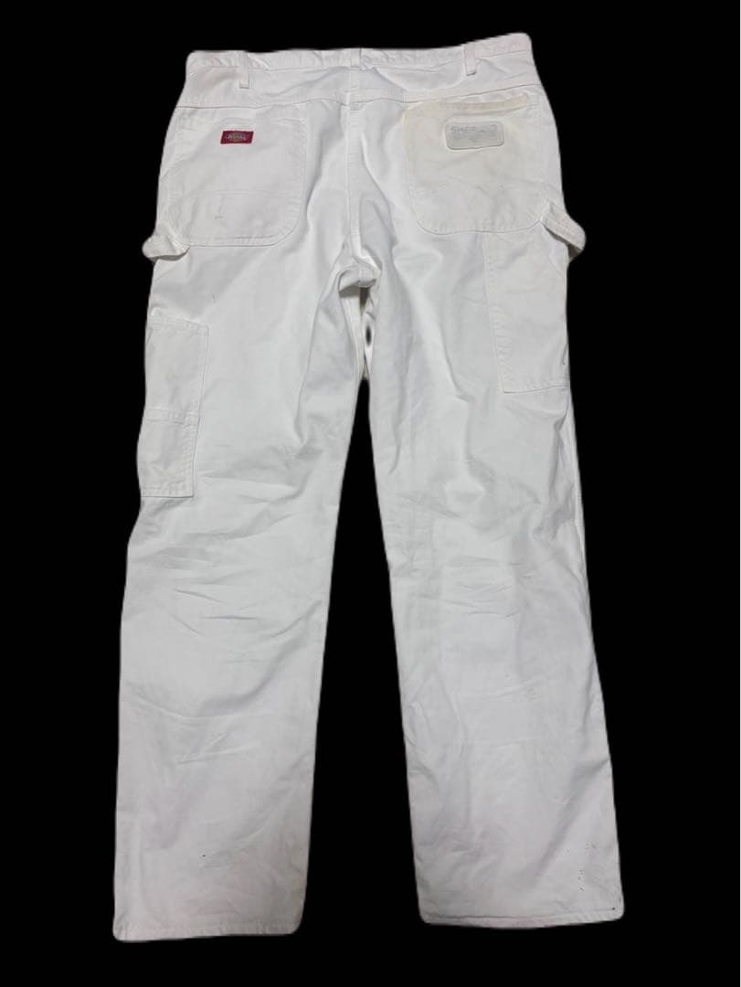 ディッキーズ ホワイト ペインターパンツ 36×32 Dickies ペンキ