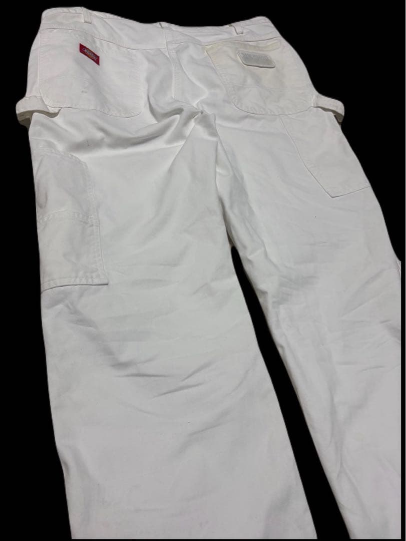 ディッキーズ ホワイト ペインターパンツ 36×32 Dickies ペンキ