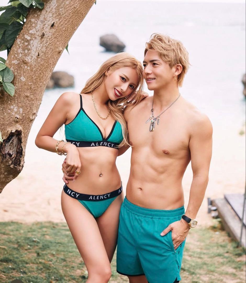 ALENCY トライアングルビキニ　アクア