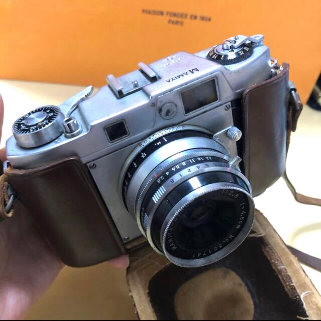♡MAMIYA♡専用カバー付フィルムカメラ♡昭和レトロ♡希少レア♡