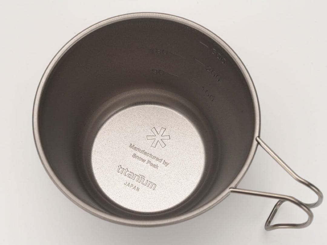 スノーピーク 深型チタンシェラカップ 蓋付き ステンレスレンゲ セット売り