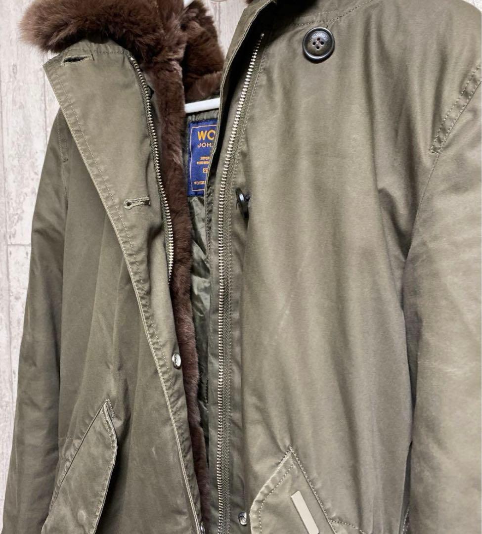 ウールリッチ　ダウン　レッキスファー コート　IENA