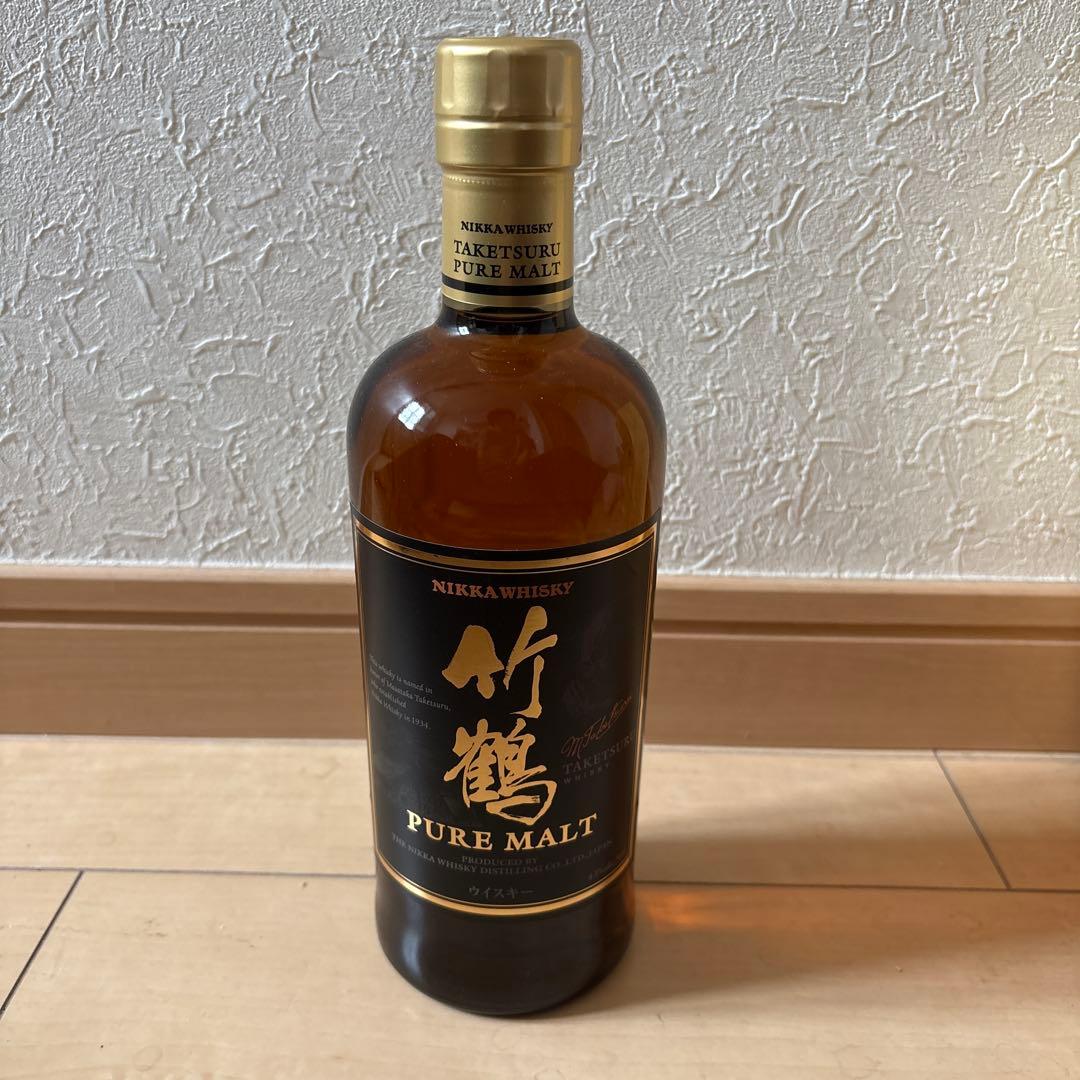 NIKKA WHISKY 竹鶴 PURE MALT 旧黒ラベル700ml 43%