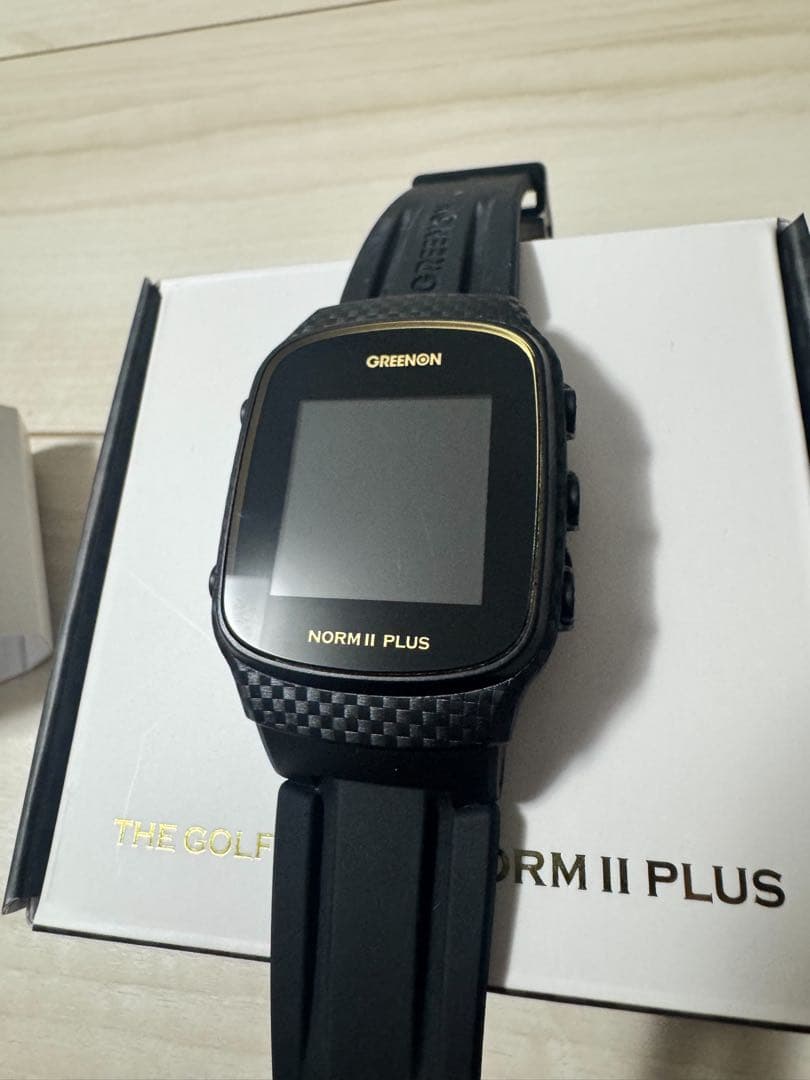 【美品】2ラウンドのみ使用 GREENONゴルフウォッチNORM II PLUS