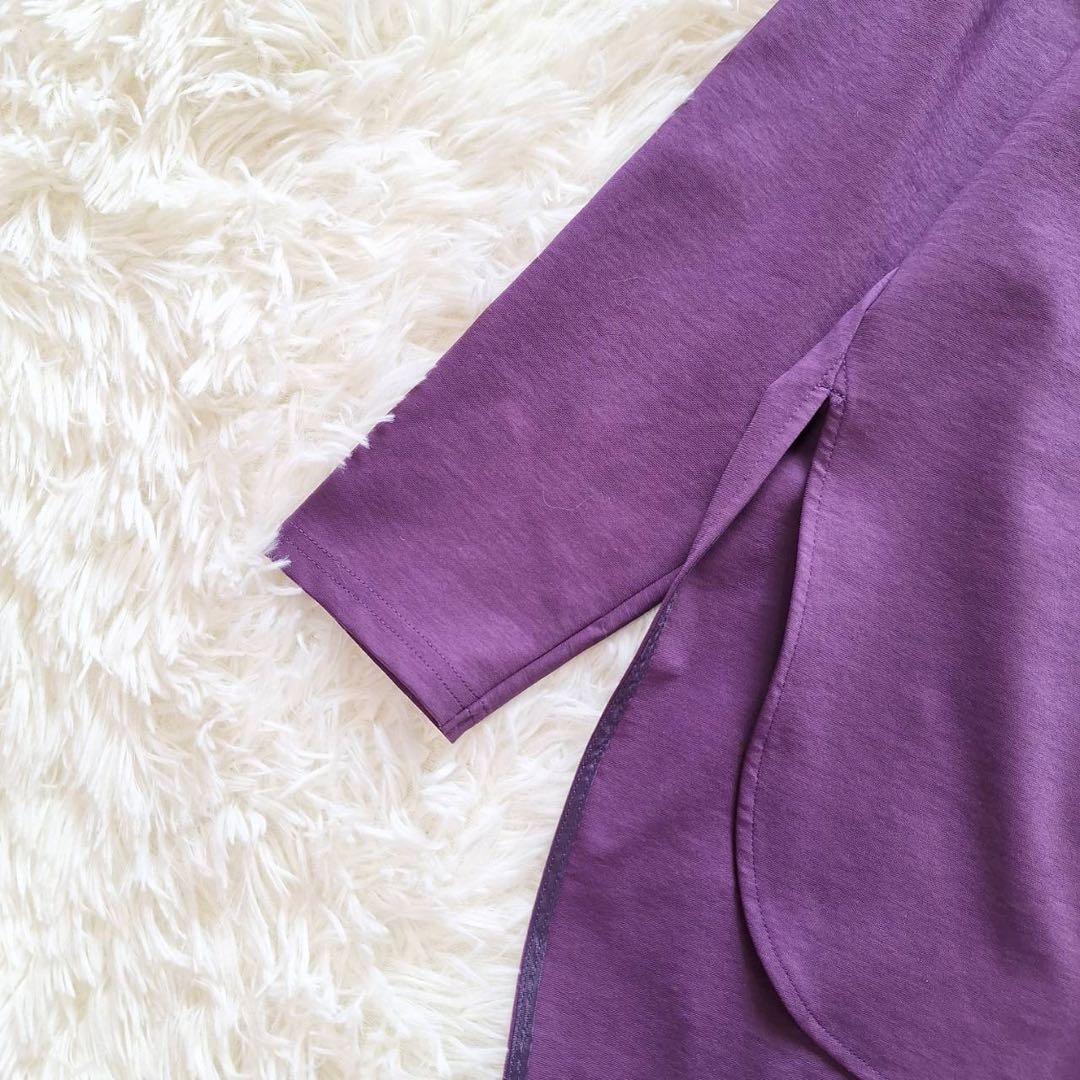 未使用タグ付✨ルフィル ハイストレッチポンチジャージートップス パープル