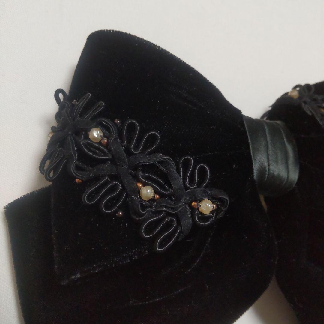 ALEXANDRE DE PARIS ベルベット リボン バレッタ ヴィンテージ