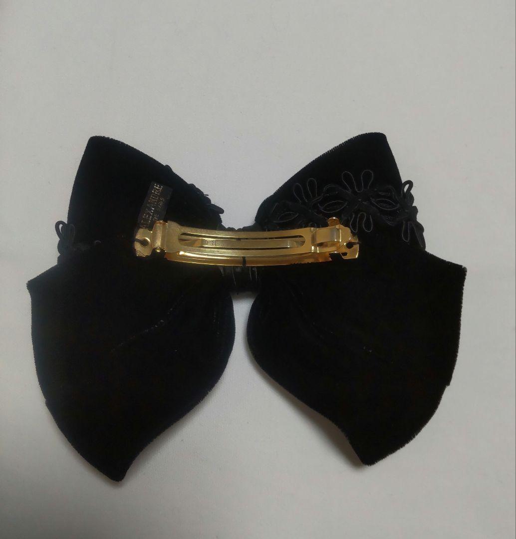 ALEXANDRE DE PARIS ベルベット リボン バレッタ ヴィンテージ