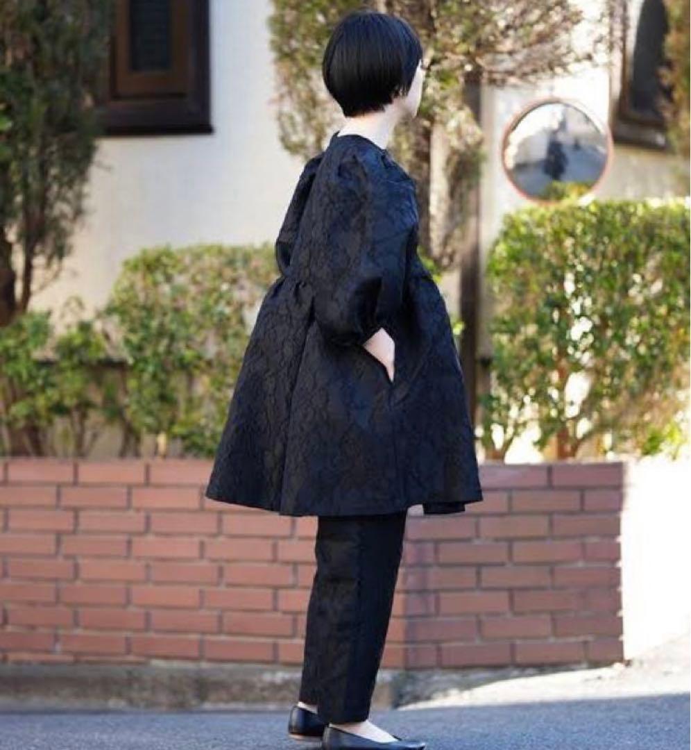 perna ジャガードボリュームブラウス ブラック　ペルナ