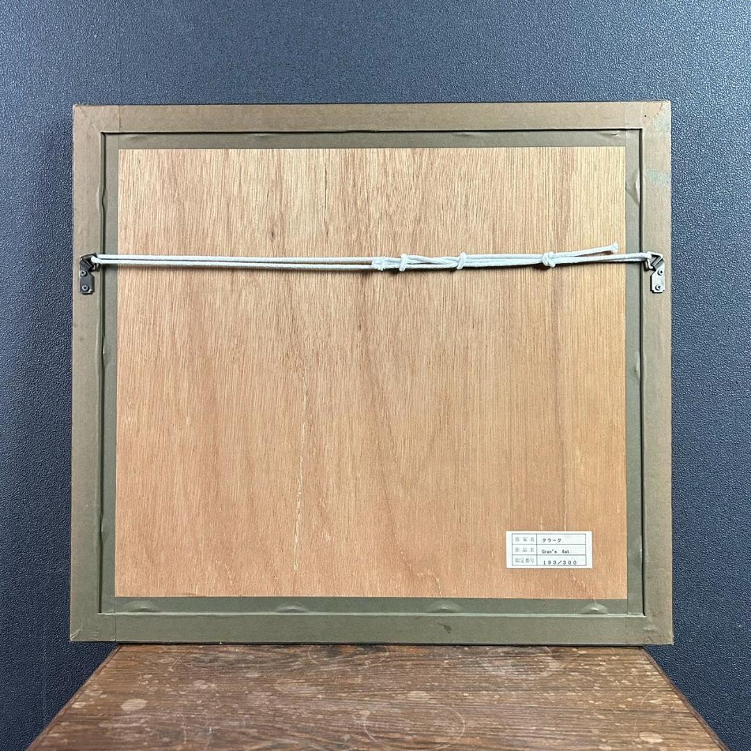 美品 グラハム・クラーク「Gran's Hat」銅版画+手彩色 直筆サイン入