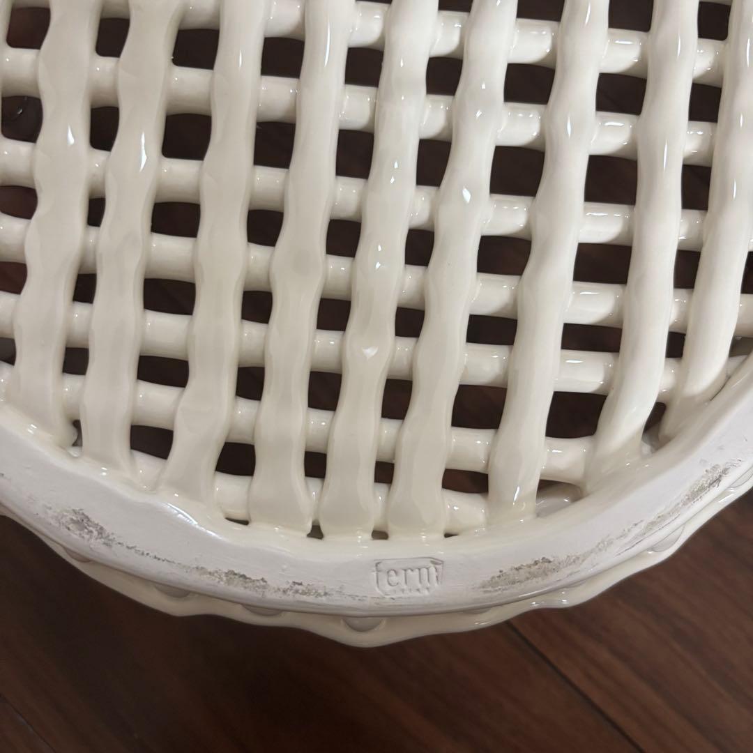 farmliving セラミックバスケット オフホワイト