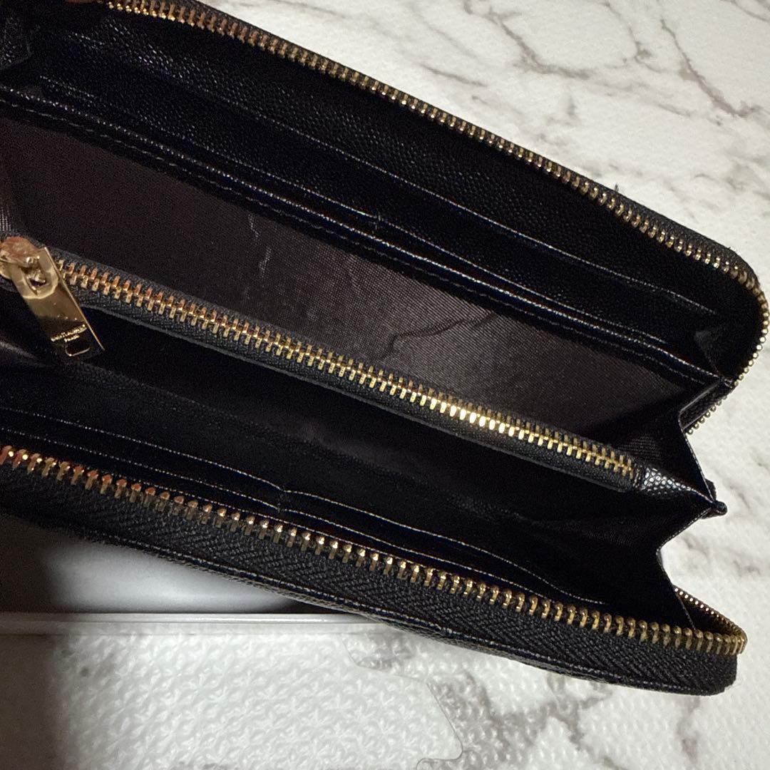 Yves Saint Laurent ブラック長財布 箱付き