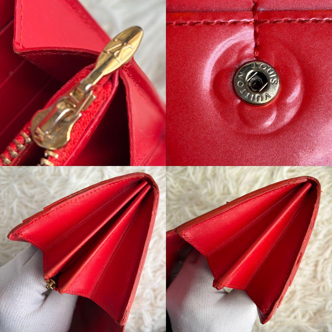【激レア 良品】ルイヴィトン　ヴェルニ　ポルトフォイユ サラ　長財布　オレンジ系