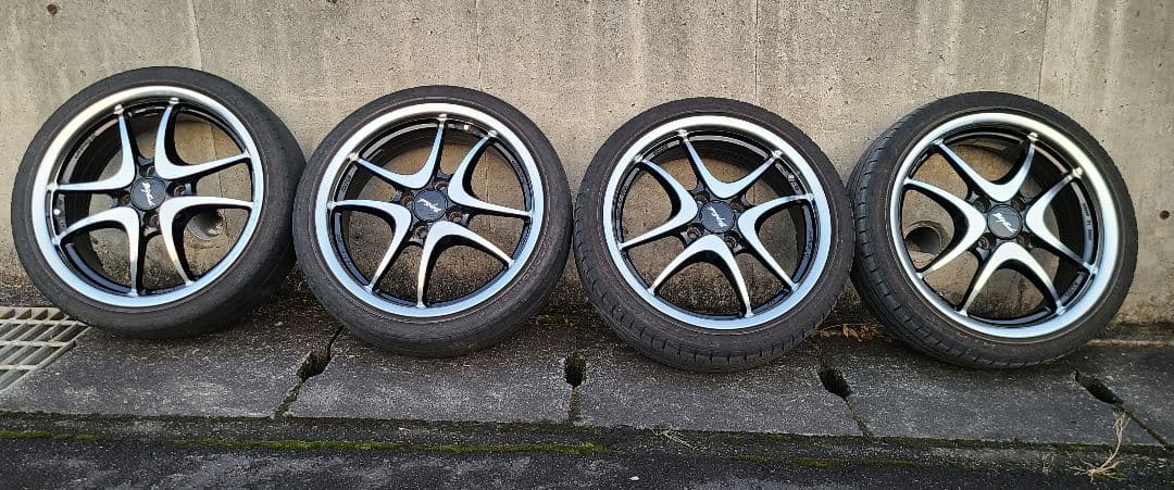 K502①エンケイ　ビックエンドクロイツ　アルミホイール　ホイル2本セット