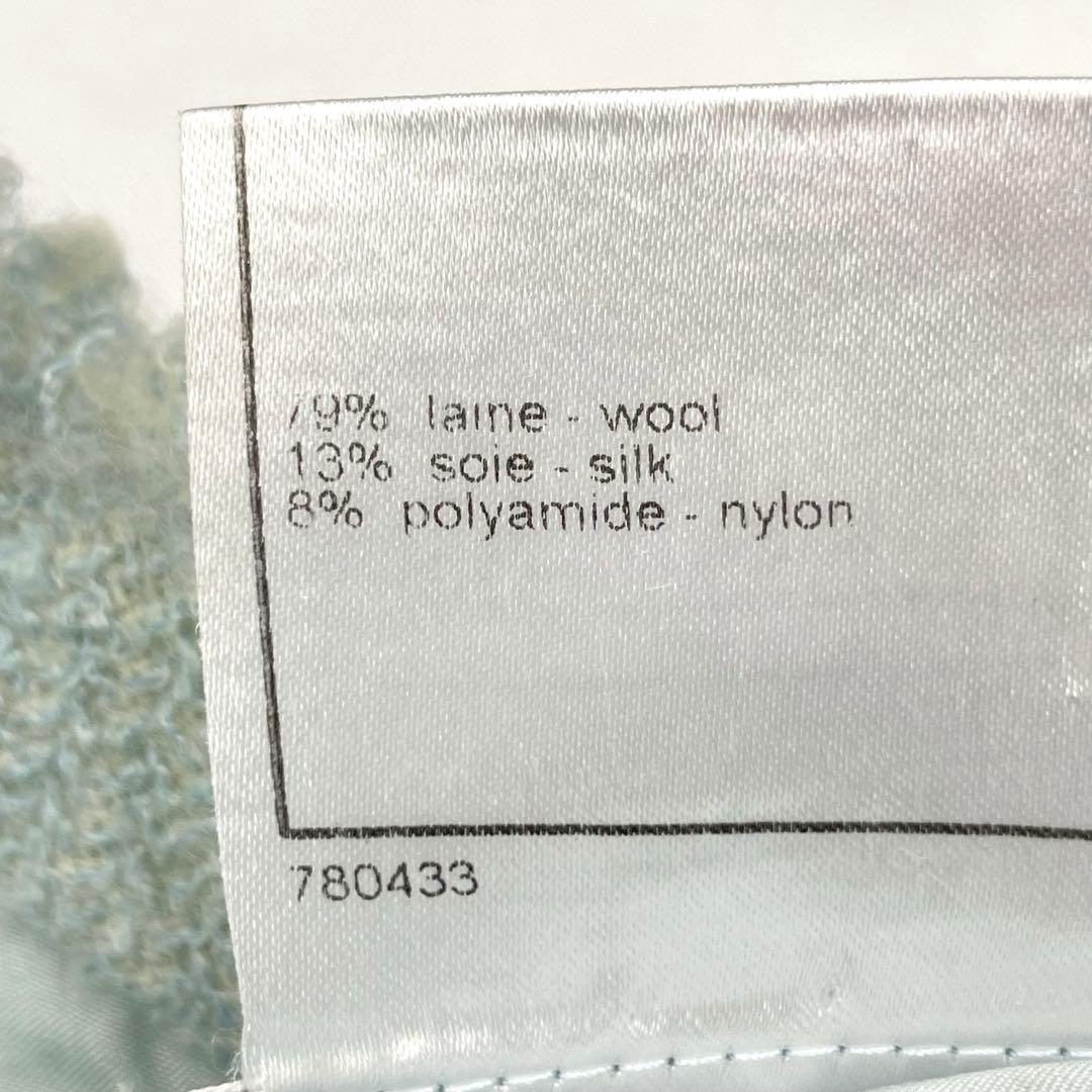 美品✨CHANEL ツイード　ジャケット　半袖　金ボタン