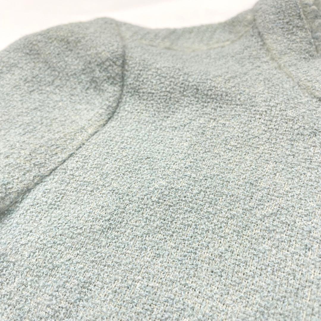 美品✨CHANEL ツイード　ジャケット　半袖　金ボタン