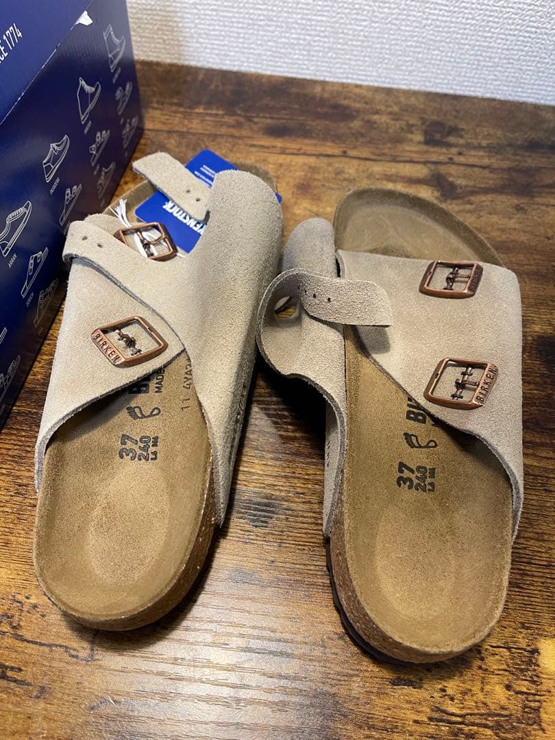 BIRKENSTOCK スエード サボサンダル 37