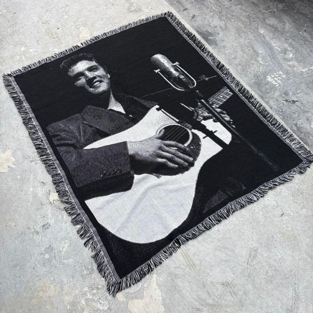 エルビスプレスリー　ブランケット　マルチカバー　ラグ　142x118