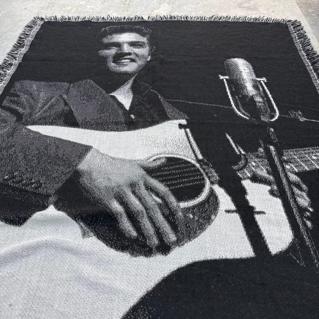 エルビスプレスリー　ブランケット　マルチカバー　ラグ　142x118