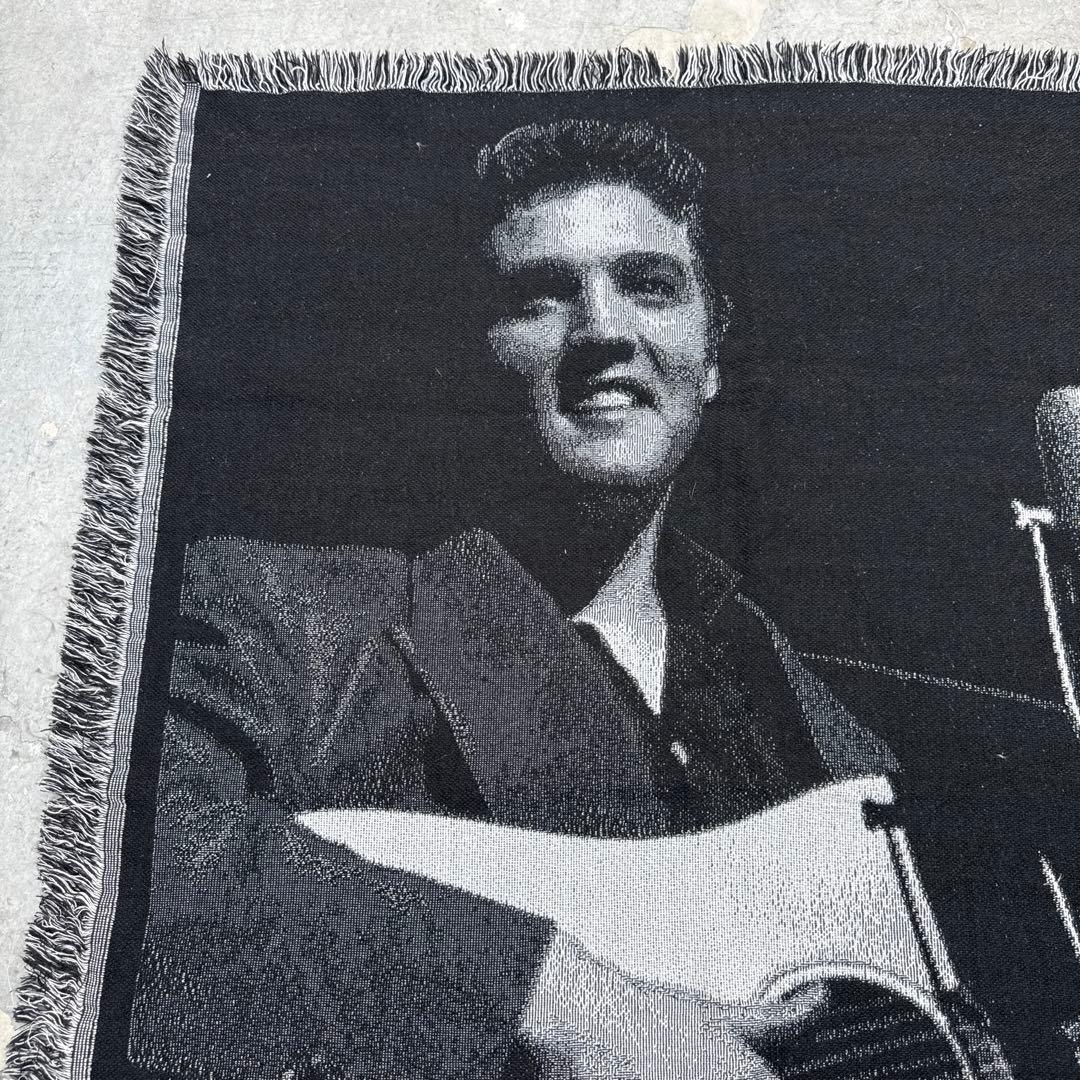 エルビスプレスリー　ブランケット　マルチカバー　ラグ　142x118