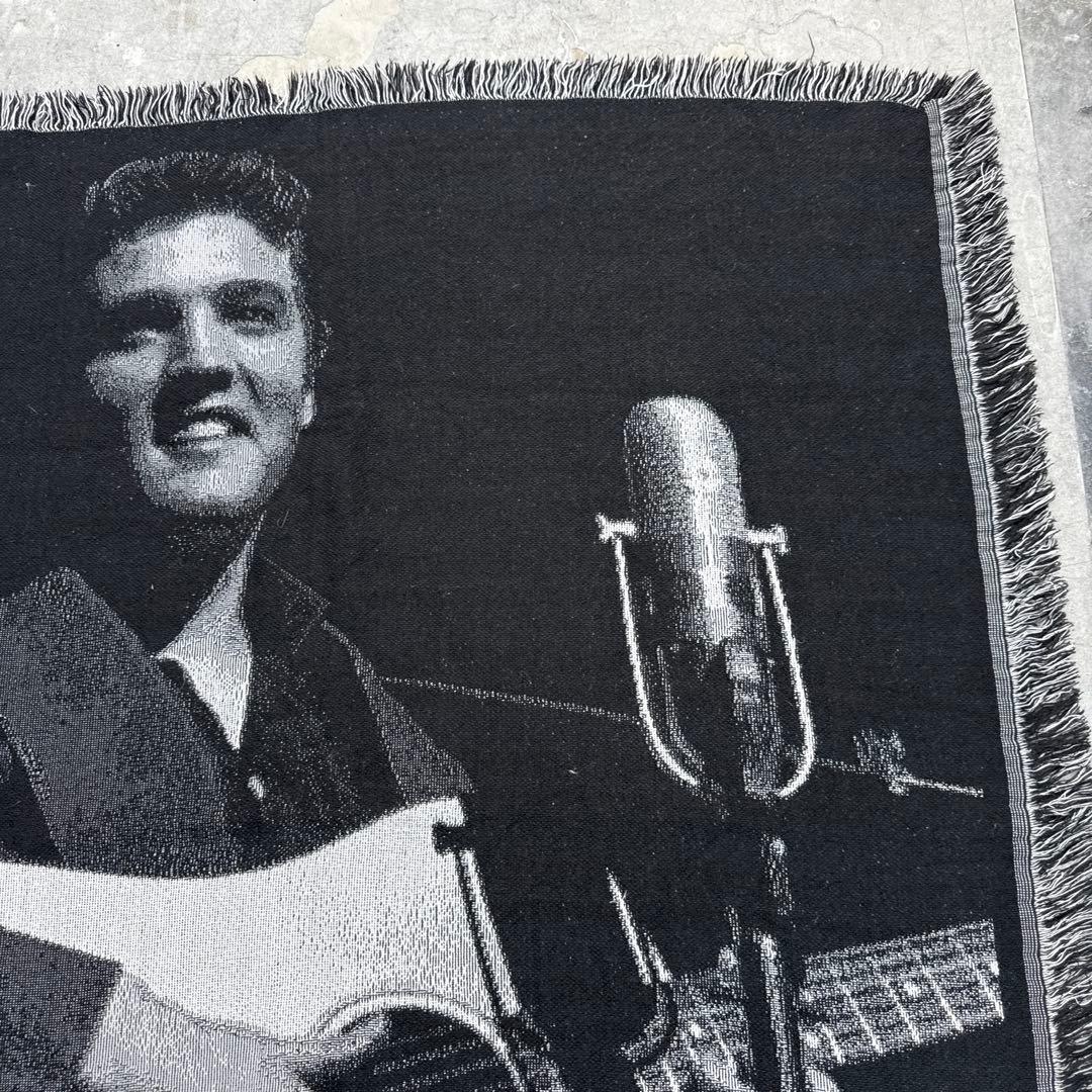 エルビスプレスリー　ブランケット　マルチカバー　ラグ　142x118