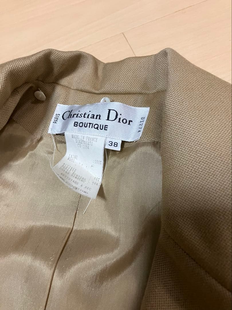 Christian Dior テーラードジャケット 38 ベージュ　美品