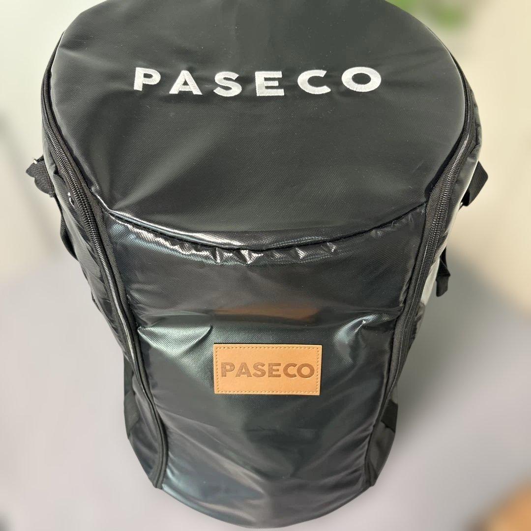 PASECO 美品 円筒形ブラック石油ストーブ　黒　カバー付き