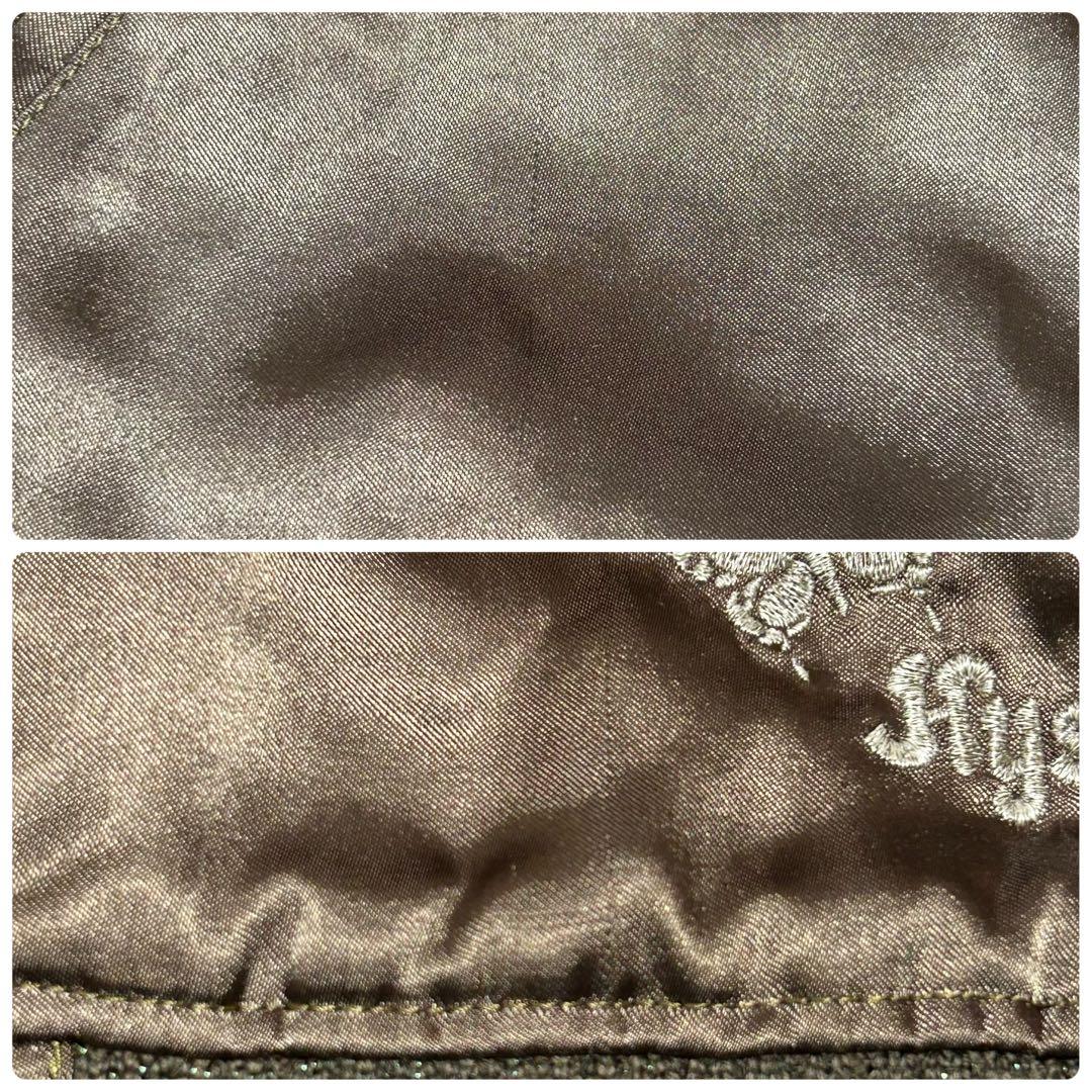 ヒステリックグラマー 中綿ブルゾン スカジャン カーキ バック刺繍