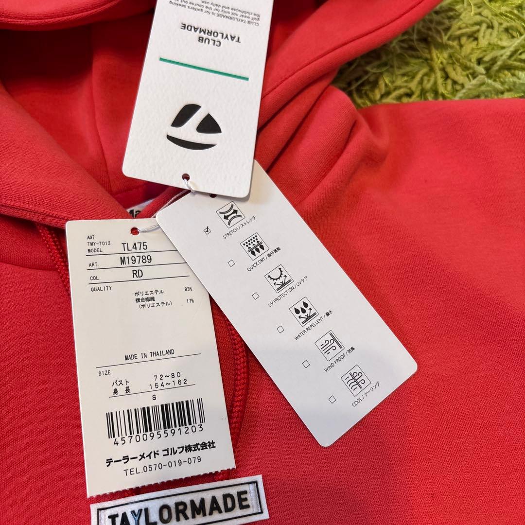 【TaylorMade】新品✨S フード付きロゴトレーナー　スリット付き　秋冬