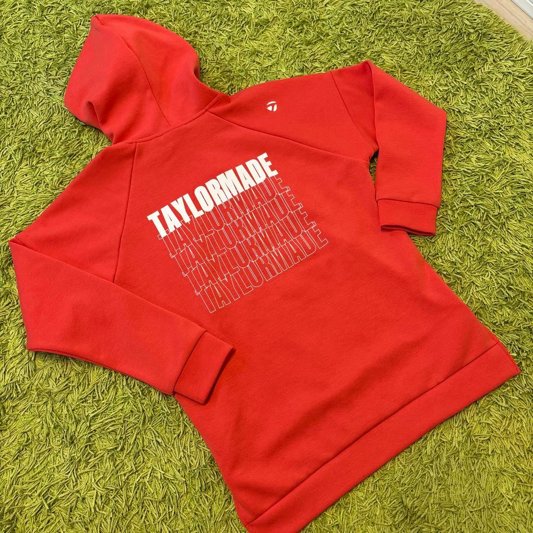 【TaylorMade】新品✨S フード付きロゴトレーナー　スリット付き　秋冬