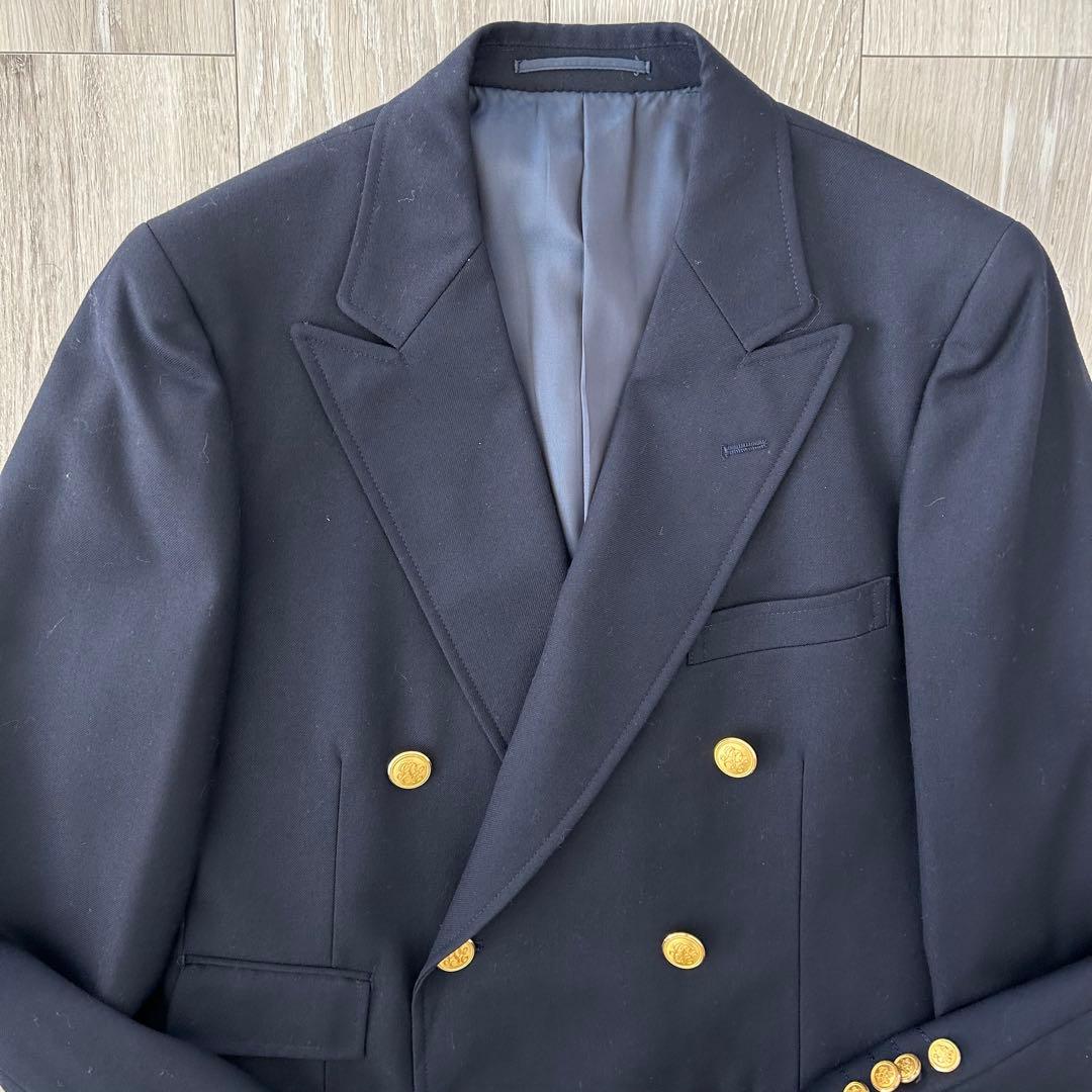 【美品】J.PRESS 紺ブレザー テーラードジャケット ダブル 金ボタン