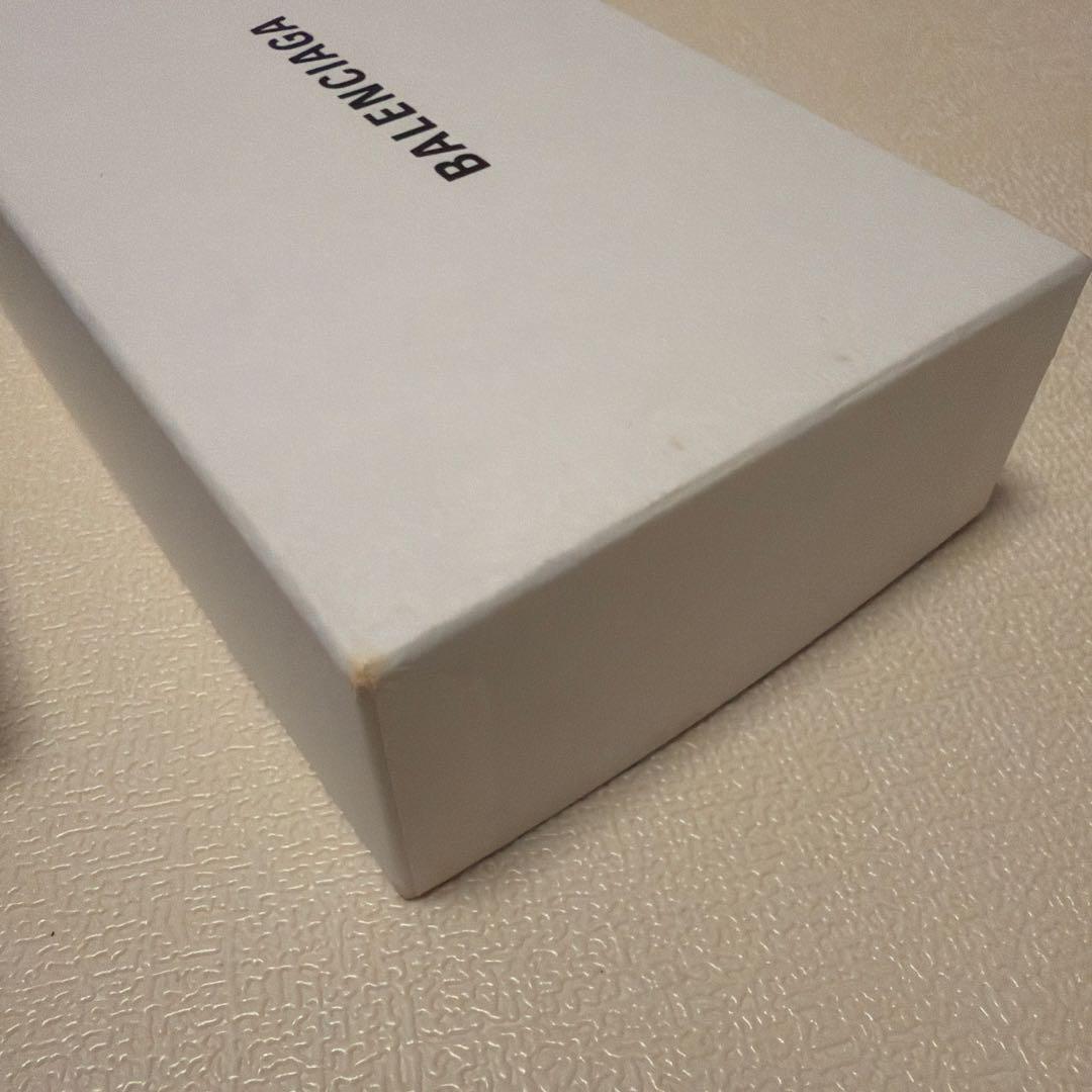 BALENCIAGA PAPIER グレーレザー長財布