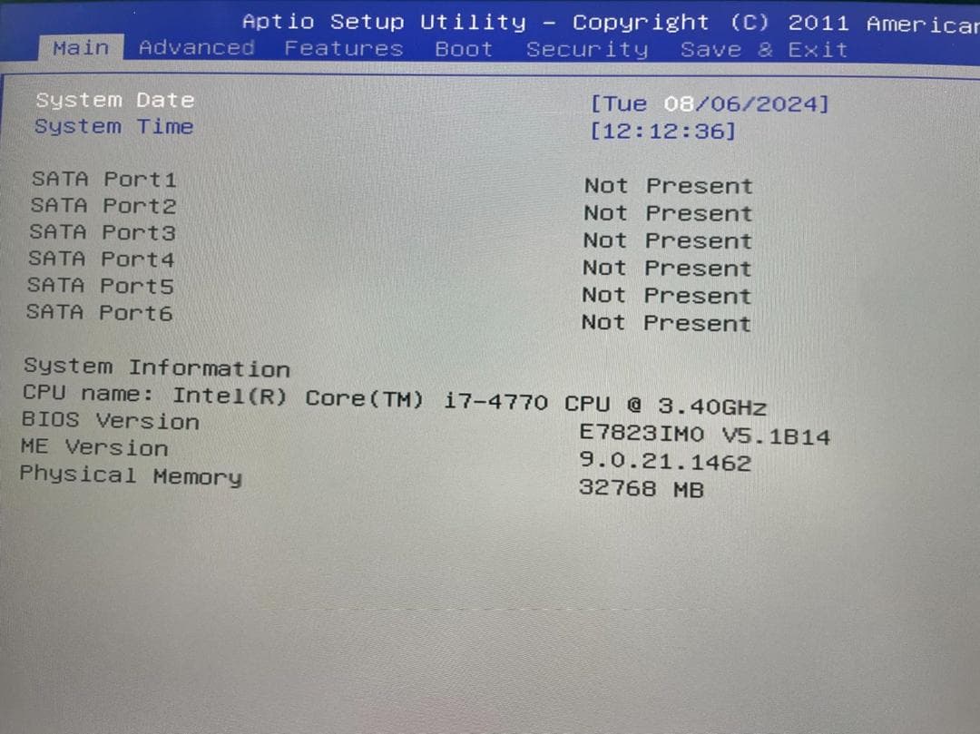 CPUとマザーボードとメモリーのセット　H87 i7 4770 32GB