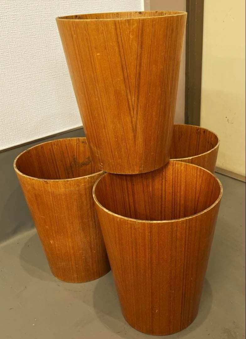 サイトーウッドさんの　ごみ箱 4個セット