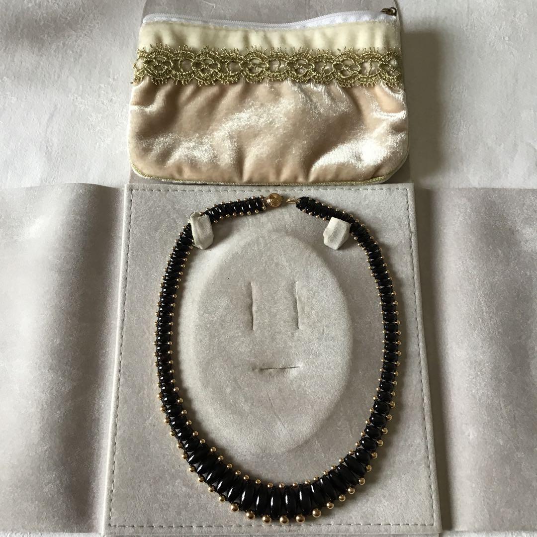 ブラック珊瑚　14kサンゴネックレスー12