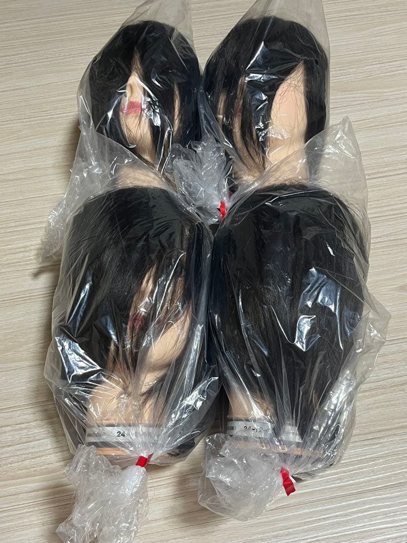 美容師実技試験用のカット用標準仕様モデルウィッグ6個セット