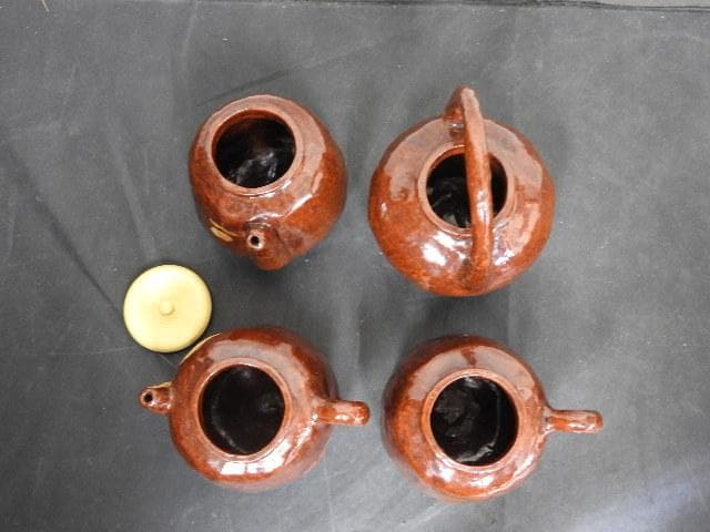 一閑張四滴茶器　淡々斎　共箱　MA570