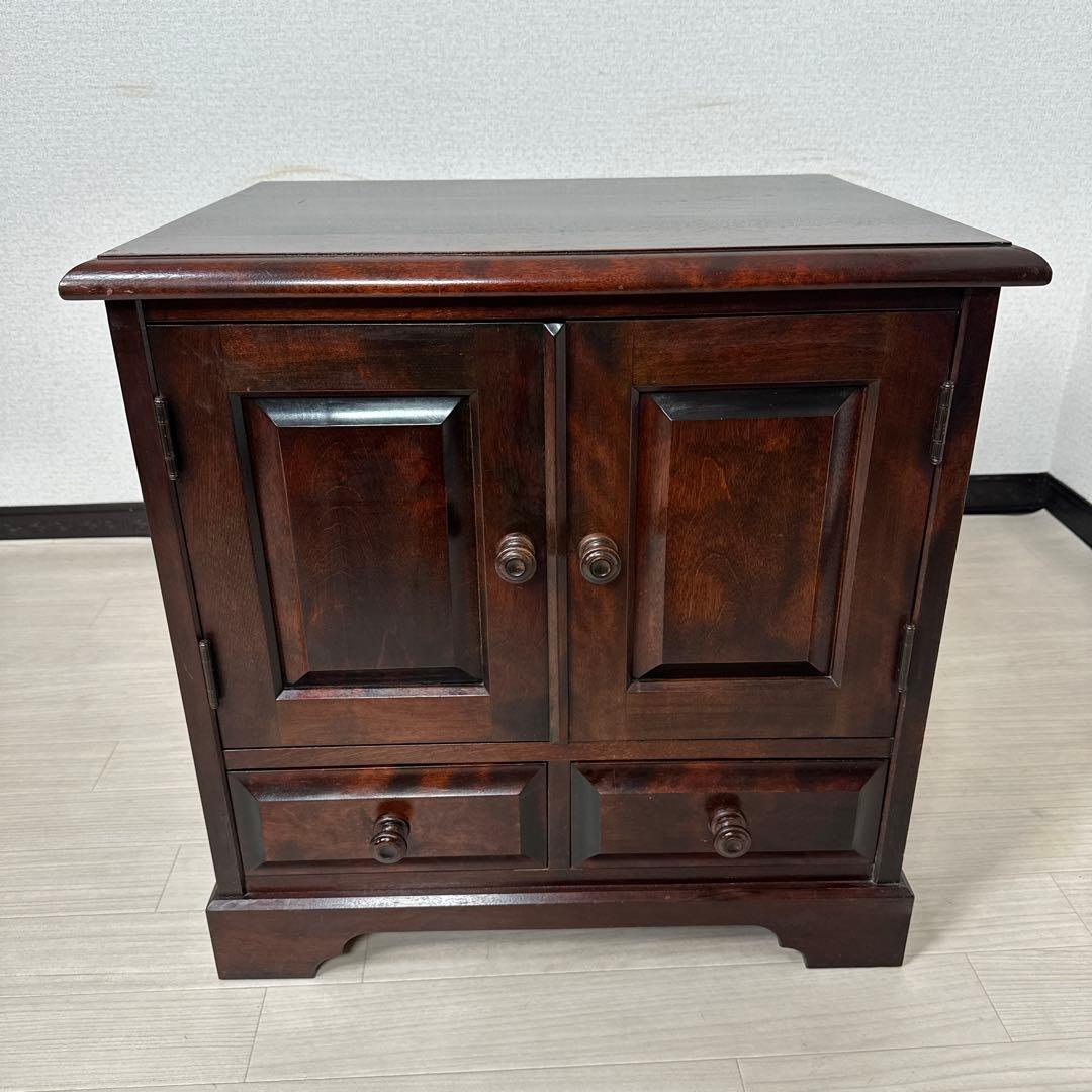 北海道民芸家具 サイドキャビネット リビング収納 収納家具 樺材 i1※