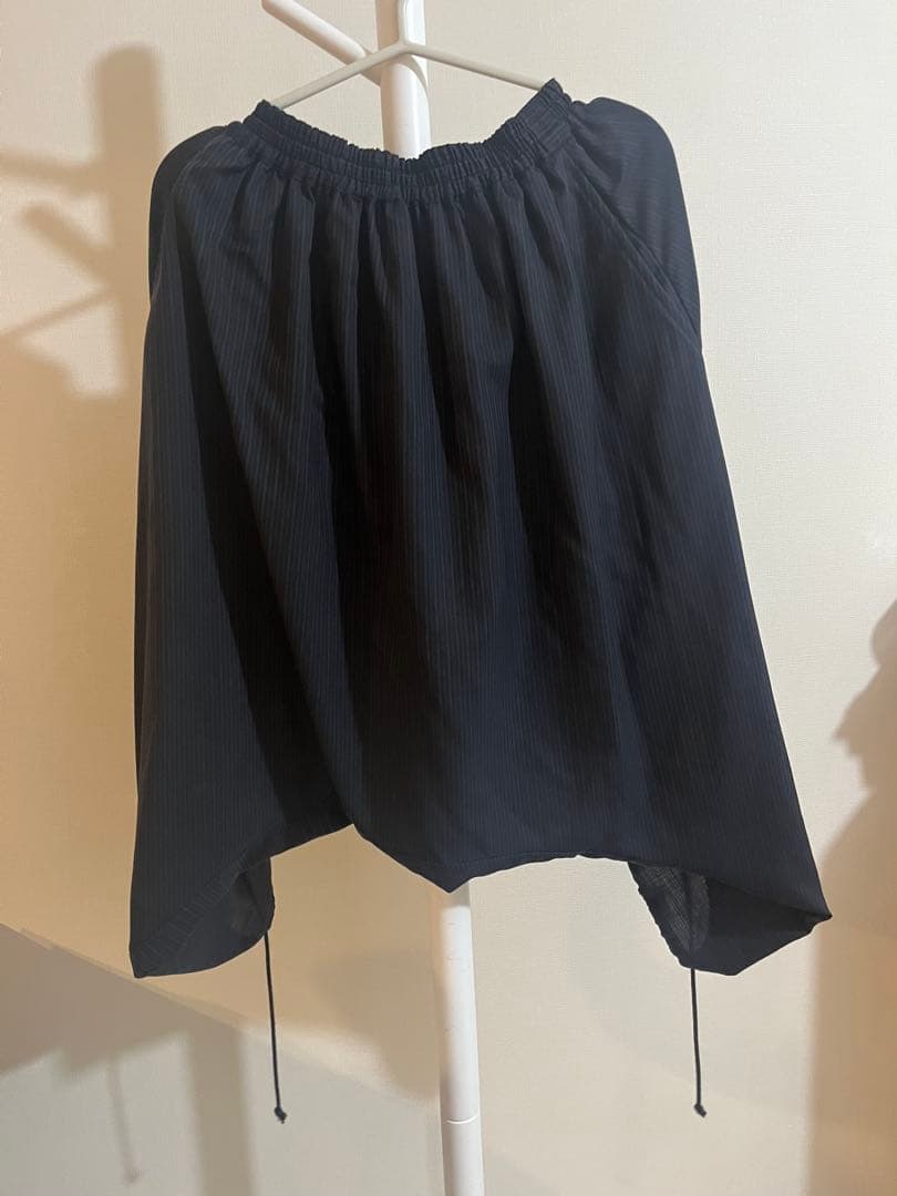 JUNYA WATANABE CDGストライプ バルーン 七分丈パンツ（XS）