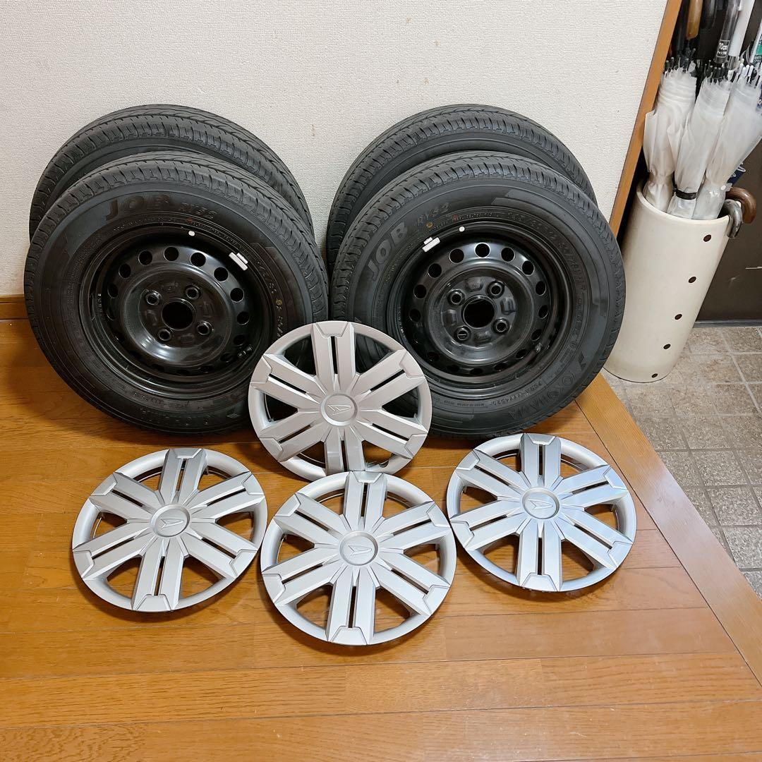 ⭐︎手渡し限定⭐︎ JOB 12インチ スチールホイールとホイールキャップセット