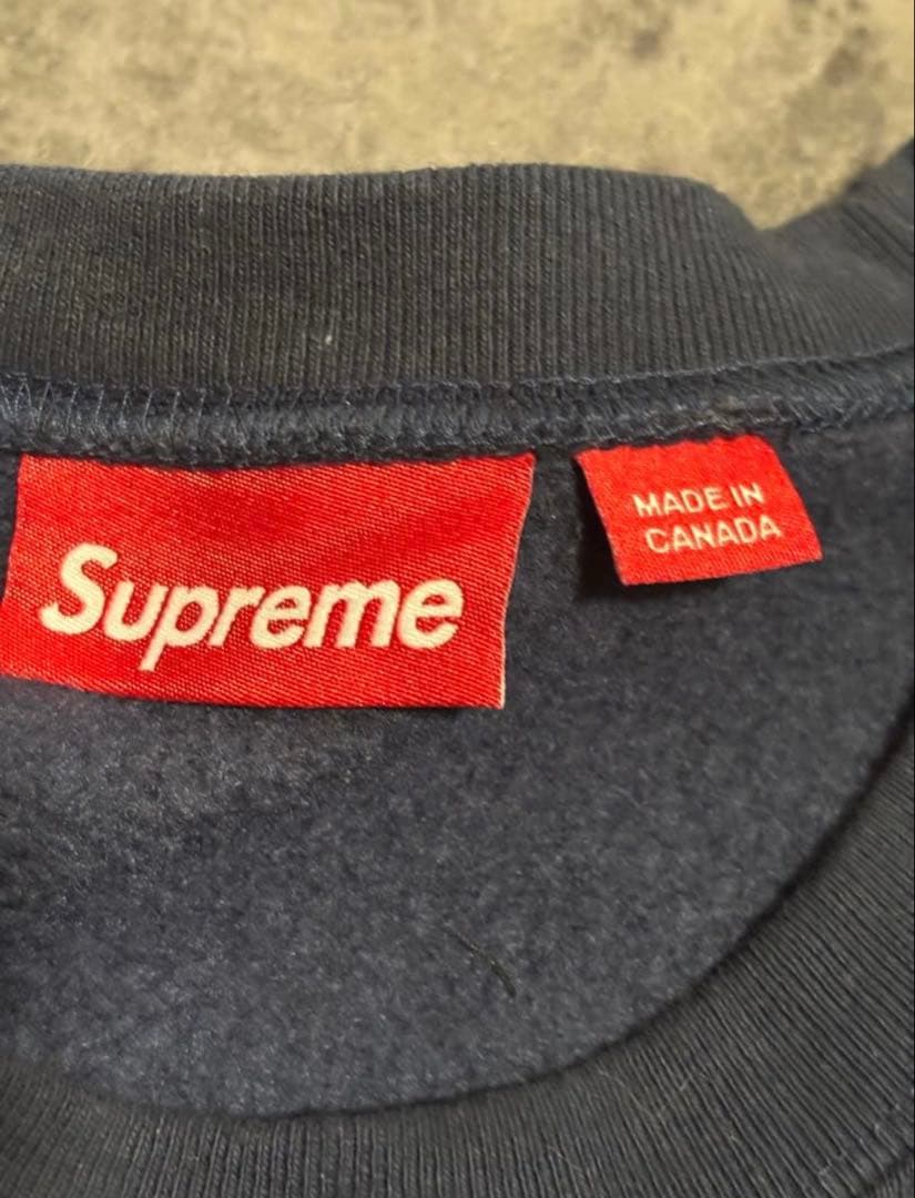 トップス 25FW Supreme Small Box Crewneck NAVY XL