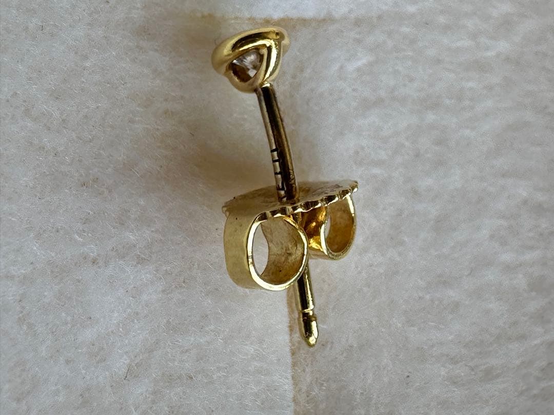 【値下げ】ティファニー K18ゴールド　バイザヤード ピアス　片耳のみ