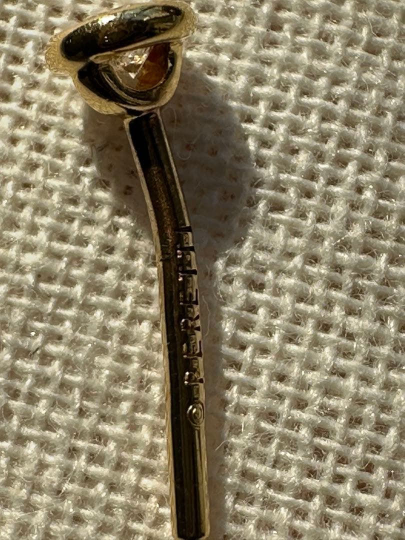 【値下げ】ティファニー K18ゴールド　バイザヤード ピアス　片耳のみ