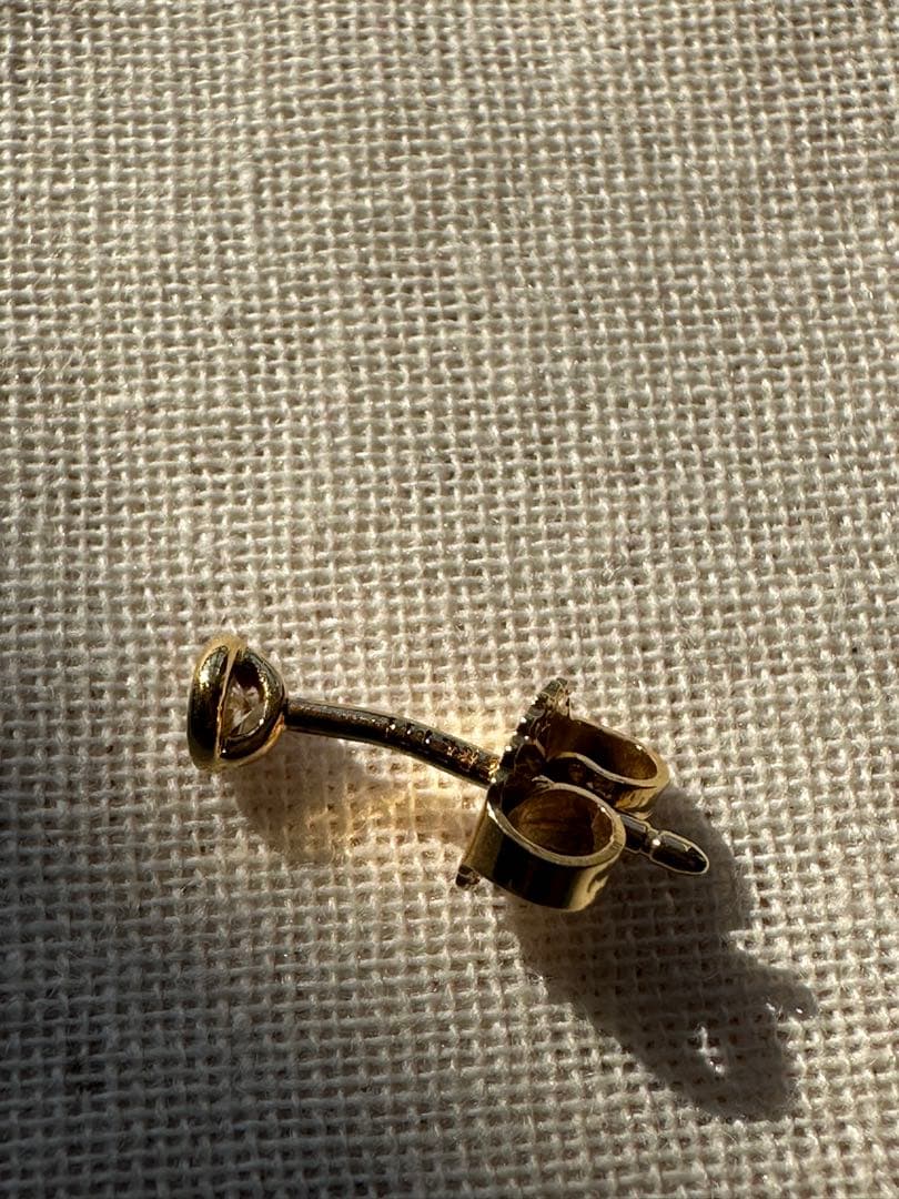 【値下げ】ティファニー K18ゴールド　バイザヤード ピアス　片耳のみ