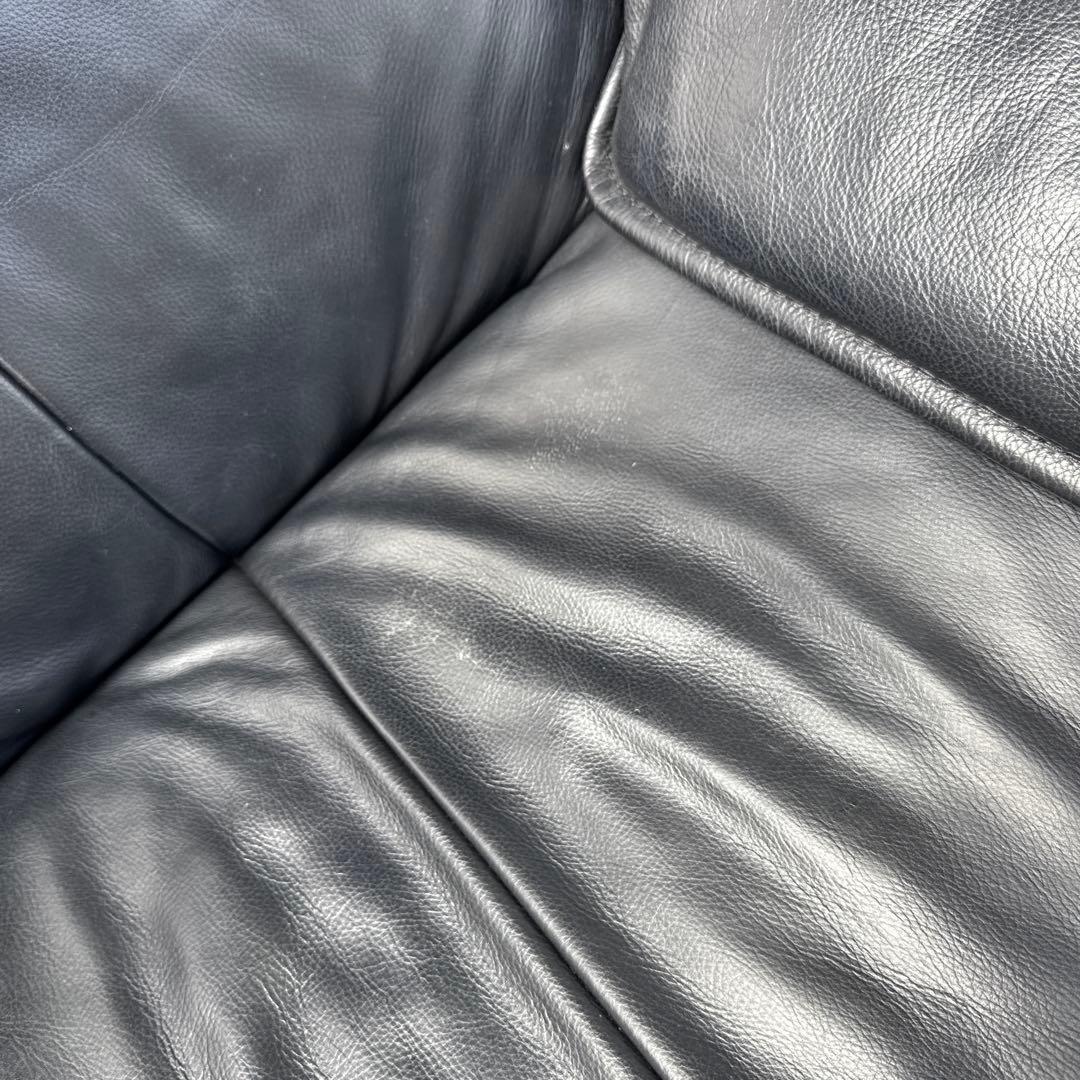 最高級 北欧 ノルウェー MODI モディ リクライニングチェア 総革 ブラック