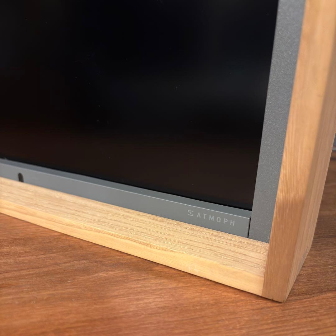 【希少・極美品】Atmoph Window 2 カリモク家具製 木製フレーム