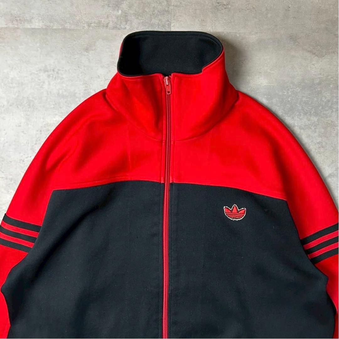80s adidas トラックジャケット 西ドイツ デサント製 バイカラー