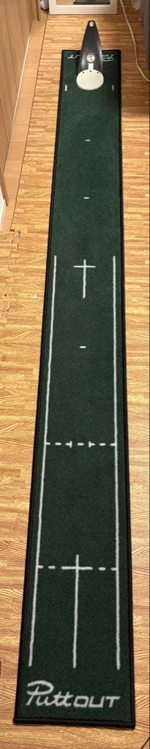 PuttOUT パッティングマット 240cm x 25cm ＋パットトレーナー